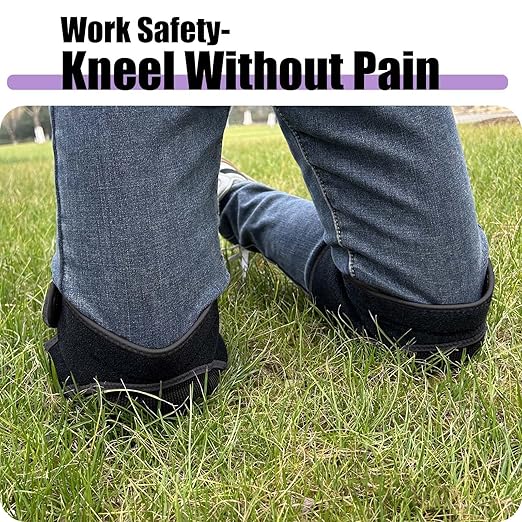 Soft Knee Pads with Memory Foam for Gardening Cleaning, Extra Thick Kneeling Pad for Men & Women Concrete Work, Lightweight Waterproof Household Kneepads for Tile Flooring Installers for Christmas, Black M