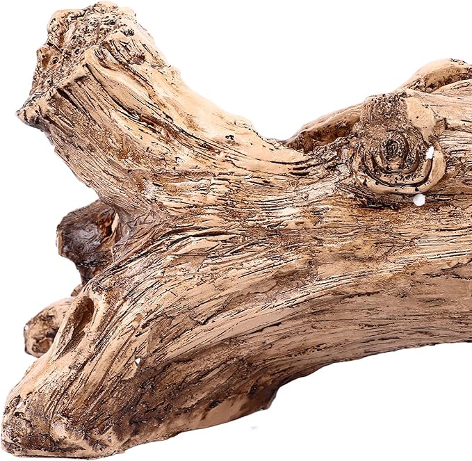 Artificial Driftwood Planter - Sculpted Succulent Planter, Vintage Tree Root Stump Log Style Flower Pot for Home Garden Decoration