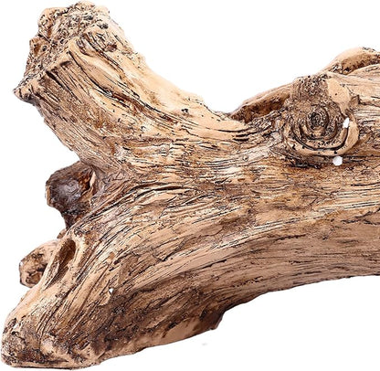Artificial Driftwood Planter - Sculpted Succulent Planter, Vintage Tree Root Stump Log Style Flower Pot for Home Garden Decoration