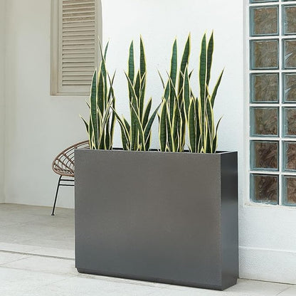 Melorca&Guilla Artificial Plants 6PCS 30“Tall Faux Snake Plant,Fake Snake Plants Artificial Snake Plants Agave Sansevieria Greenery for Garden Shop Office Home Décor