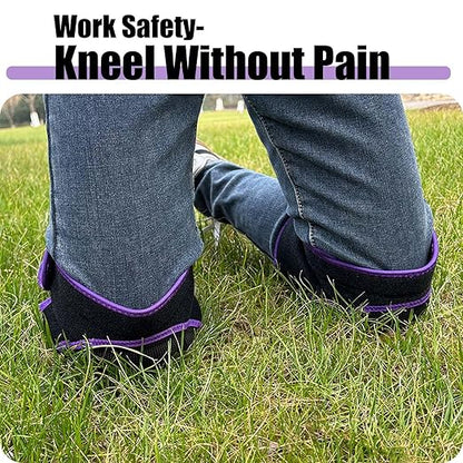 Women Knee Pads for Gardening & Cleaning Floors, EVA Foam Knee Protectors with Straps, Comfortable Mens Kneeling Pads for Housework, Mechanic, Carpet Cleaning - Lightweight & Waterproof for Christmas- Plus Size