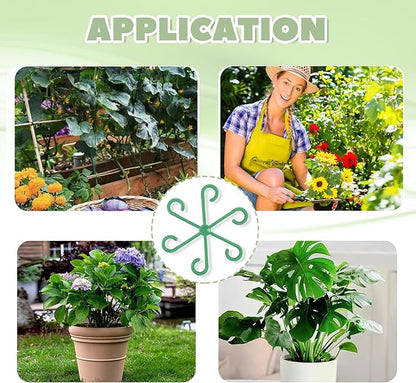 Monstera Plant Support, Plant Stakes for Indoor Plants, 16 Pack Reusable Plant Stabilizer, 4 Size Climbing Houseplant Stem Supports for Potted Vines, Monstera, Flowers