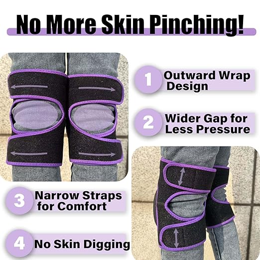 Women Knee Pads for Gardening & Cleaning Floors, EVA Foam Knee Protectors with Straps, Comfortable Mens Kneeling Pads for Housework, Mechanic, Carpet Cleaning - Lightweight & Waterproof for Christmas- Plus Size