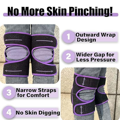 Women Knee Pads for Gardening & Cleaning Floors, EVA Foam Knee Protectors with Straps, Comfortable Mens Kneeling Pads for Housework, Mechanic, Carpet Cleaning - Lightweight & Waterproof for Christmas- Plus Size