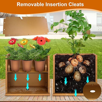 Corten Steel Planter Box 36"x12"x28", Rustic Metal Planter with Partitions & Drainage Holes, Frost Rust Resistant Heavy Duty Planter for Patio Garden Indoor Outdoor Commercial Decor
