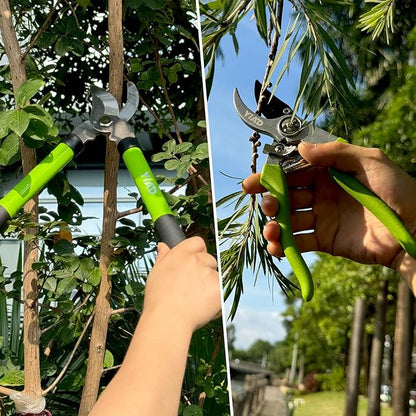 YIAD Garden Shears Set-Heavy Duty Branch Cutter,Pruning Shears，Loppers for Tree Trimming,Labor Saving and Durable Garden Clippers, Loppers for Gardening Plants, Flowers and Tree Trimmer