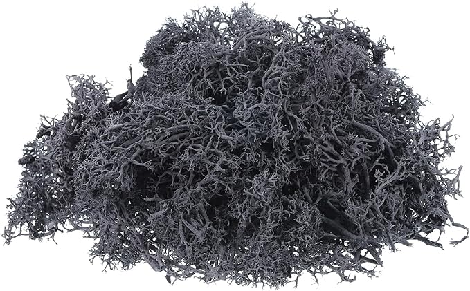 MECCANIXITY 3.5 OZ Moss Fake Craft Moss Artificial Moss Natural Preserved Moss for Craft Arts Floral DIY Project Wall Wedding Garden Patio Table Terrariums Decoration(Grey)