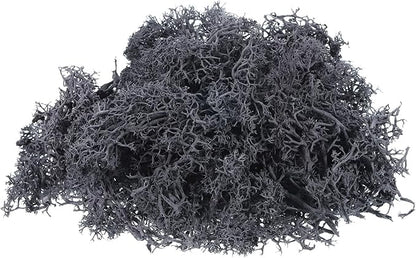 MECCANIXITY 3.5 OZ Moss Fake Craft Moss Artificial Moss Natural Preserved Moss for Craft Arts Floral DIY Project Wall Wedding Garden Patio Table Terrariums Decoration(Grey)