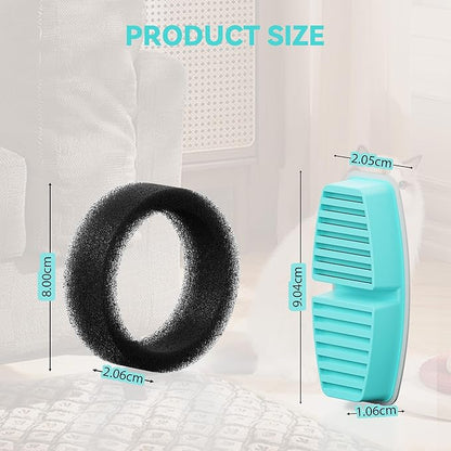 BEMOONY Cat Water Fountain Filters: Pet Water Fountain Replacement Filter - 12 Packs of Cat Fountain Filters (6 Carbon Filters + 6 Sponges) - Multiple Filtration Please Replace it Every 2-3 Weeks