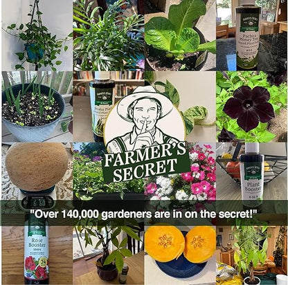 Farmer's Secret Calathea Liquid Plant Food Fertilizer (8oz) - Super Concentrated - 6:5:3 Ratio - Promotes Growth and New Shoots