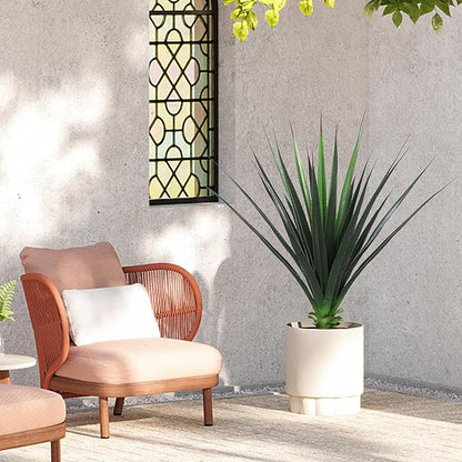 Veryhome 3FT Agave Plant Artificial Succulents 35 Inch Large Fake Outdoor Plants UV Resistant Faux Greenery for Indoor Home Office Floor Front Porch Decor(Set of 2)