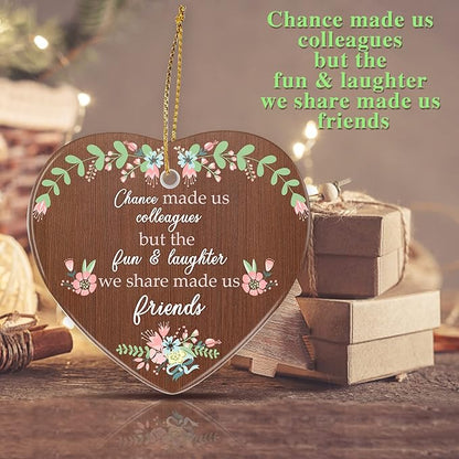 Friend Gifts for Women, Jocidea Christmas Ornaments for Friend Gift for Your Friend Thinking of You Gifts for Best Friend Friendship Gifts for Women Bridesmaid Proposal Gifts Friend