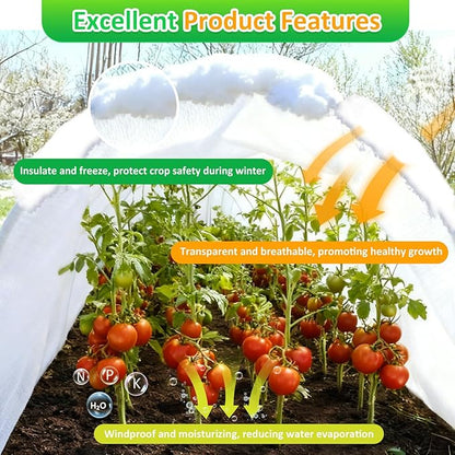 White Plant Covers Freeze Protection, 10 x 30 ft - 0.9 oz/yd² Frost Cloths for Outdoor Plants, Tree Covers Freeze Protection, Winter Garden Blanket, Sun Cover for Plants for Greenhouse, Vegetables