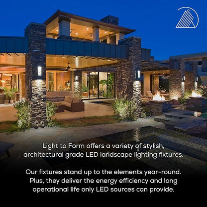Light to Form® | Luxury Brass Low-Voltage Landscape Staked Spot Light | 12V Input | 2700K CCT | 3W LED with GU5.3 Base | Antique Brass Finish | Convex Glass Lens | Outdoor Graded | Bulb Included