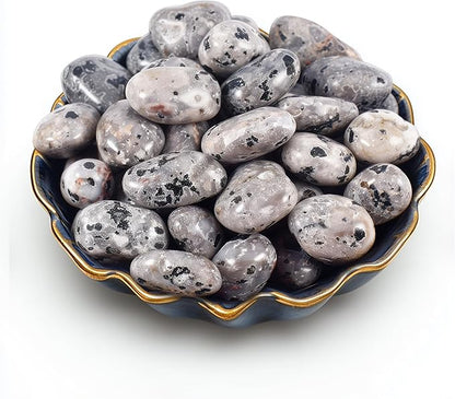 Polished Stone Set Yooperlite Crystals, 0.8" Handpicked Tumbled Gemstones Rocks, Pebbles for Reiki, Chakra, Healing, Home Decor