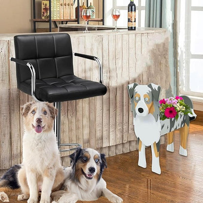 Australian Shepherd Dog Planter,Cute Dog Flower Pot,Gifts for Pet Lovers,Unique Animal Plant Pots,Office,Indoor Outdoor Garden Decor(9.45 * 5.41 * 13.39in)