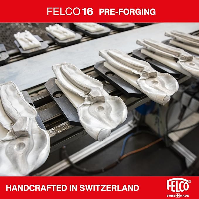 Felco F16 Pruning Shears – 7.7" Garden Clippers for Left-Handed Users with Bypass & Anvil Blades | Hand Pruners for Gardening | Garden Tool Cutter with Aluminum Handle, Lightweight Swiss Precision