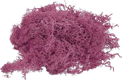 MECCANIXITY 3.5 OZ Moss Fake Craft Moss Artificial Moss Natural Preserved Moss for Craft Arts Floral DIY Project Wall Wedding Garden Patio Table Terrariums Decoration(Rose Red)
