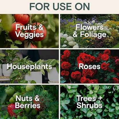 Arber Bio Protectant | Organic Outdoor Plant Fungicide and Root Stimulate Liquid Concentrate | Natural Bloom Boosting Growth Gardening Solution | Control Mildew, Mold, Spots | Make Over 16 Gallons