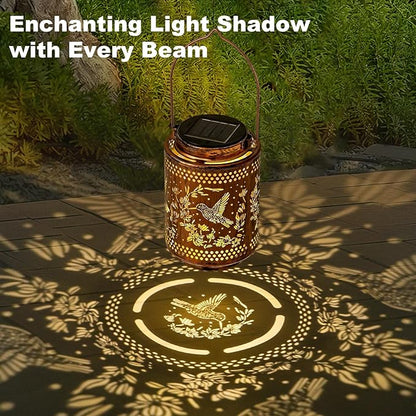 Hummingbird Solar Lanterns, Birthday Gifts for Women Mom Grandma, Outdoor Waterproof Hanging Garden Decor for Patio, Yard
