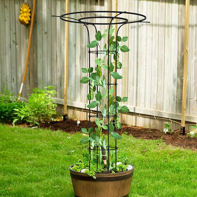 Trellis for Climbing Plants Outdoor - 69"(H), Expandable and Rust-Proof Metal Plant Support, Easy Installation, Garden Trellis for Potted Roses, Vines, Jasmine(2 Pack)