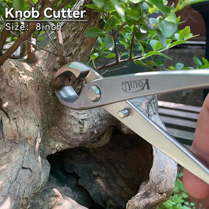 6-Piece Bonsai Tool Set,Concave Cutter,Knob Cutter,Jin Pliers,Wire Cutter,Bonsai Scissors, Root Hook