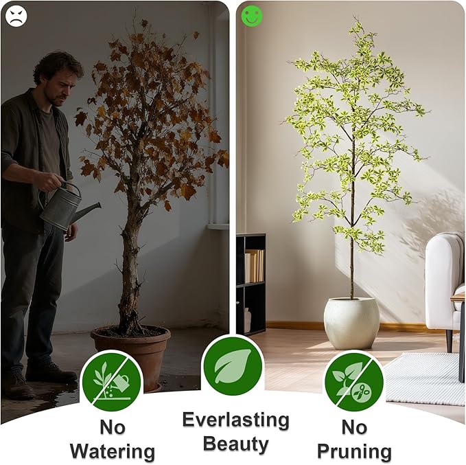 8FT Artificial Black Olive Tree Artificial Olive Plants, Tall Faux Olive Tree Faux Silk Plant Fake Plant Ultra-Realistic Silk Leaves & Natural Trunk Indoor Outdoor Use