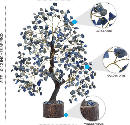PYOR Lapis Lazuli Tree, Gemstones, Feng Shui Tree, Home Decor, Meditation Accessories, Lapis Lazuli, Healing Stones, Home Gift, Office Desk Decor, House Warming Gifts