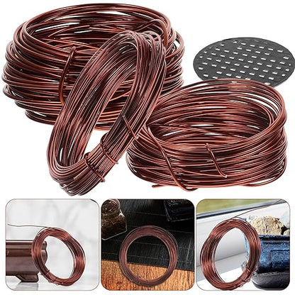 BESPORTBLE Bonsai Wire Kit Copper Color DIY Plant Training Wire for Tree Shaping and Climbing for Garden Bonsai and Indoor Plant Styling