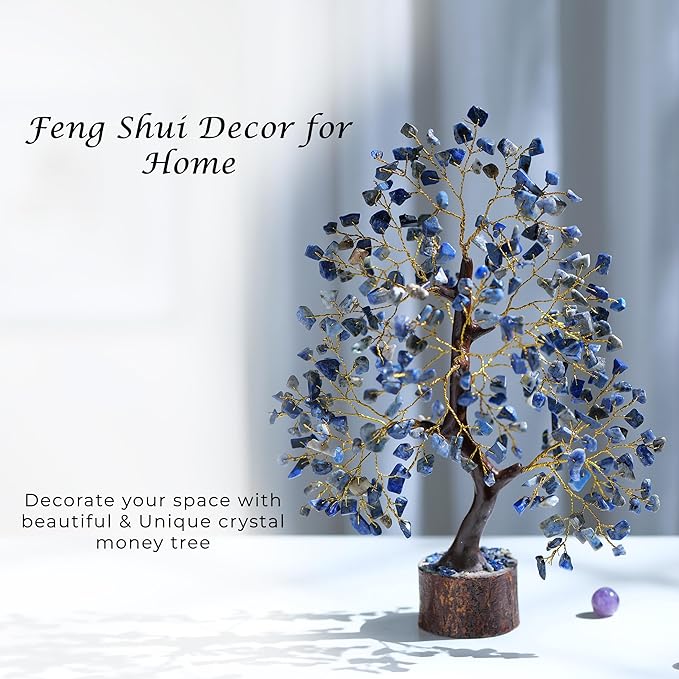 PYOR Lapis Lazuli Tree, Gemstones, Feng Shui Tree, Home Decor, Meditation Accessories, Lapis Lazuli, Healing Stones, Home Gift, Office Desk Decor, House Warming Gifts