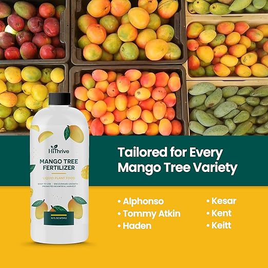16oz Mango Fruit Tree Fertilizer - Makes 16 Gallons of Mango Tree Fertilizer for Mangoes, Nutrient-Rich Liquid Plant Food for Strong Roots, Lush Foliage, and Abundant, Juicy Mangos