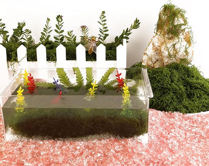 Caiyjhao Simulated Green Moss Crafts, Flowerpot Decorative Fillers, Green Decorations in The Center of The Dining Table, Indoor Flowerpots, DIY ，Weddings, Easter, Party Decorations (5.29 Oz)