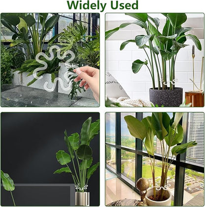 4Pcs Flower Shape Plant Stem Support, Plant Life Support Supplies Securing House Plant Accessories, Vertical Support for Plants Stem Supports Suitable for Indoor and Outdoor Various Types of Plants
