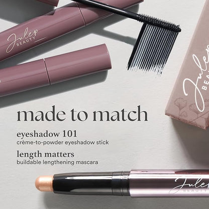 Julep Eyeshadow 101 Cream-to-Powder Waterproof Shadow Stick – Pearl Shimmer – Long-Lasting, Crease-Proof, Light Golden-Beige Shimmer Cream Eyeshadow with Built-in Smudger
