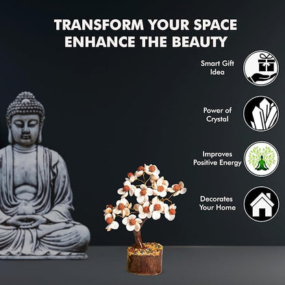 Wonder Care Crystal Tree for Home Decorations Crystals and Healing Stones Witchy Room Crystal Decor Tree Crystal Gifts Gem Tree Christmas Tree Stands for Real Tree-Gomti Rudraksha Tree