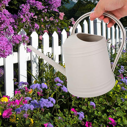 Small Indoor Watering Can for Houseplants 1.8L Plastic Watering Pot with Long Spout for Balcony and Indoor Gardening
