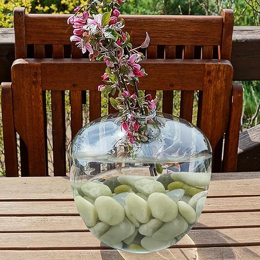 5LB Succulent Jade Pebbles for Indoor Plants, 1.2-2 Inch Natural Decorative Polished Stones, River Rocks for Vase, Flowerpot Decoration, Indoor Decoration,Landscaping and Garden Decoration