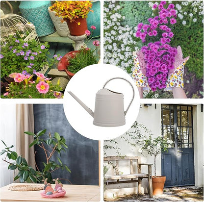 Small Indoor Watering Can for Houseplants 1.8L Plastic Watering Pot with Long Spout for Balcony and Indoor Gardening