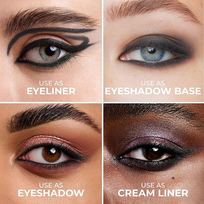 Grey Eyeliner, Ultra Long Lasting Gel Eyeliner Pencil, Waterproof Eye Liner, Smudge Proof, Creamy Eye Pencil, Sweat Proof Makeup, Highly-Pigmented, Smokey Eye (410 Shade)