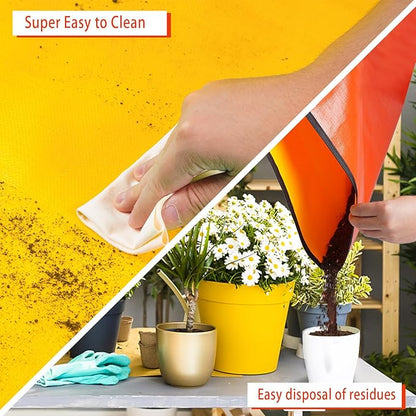 3 PCS 39.5"X39.5" Extra Large Repotting Mat for Indoor Plants Transplanting and Mess Control, Gardening Gifts for Women Men