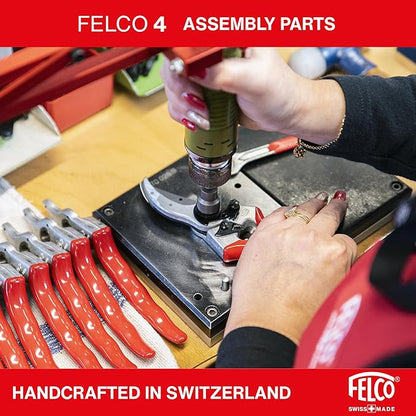 Felco F4 Pruning Shears – 9.25" Swiss-Made Garden Clippers for Pruning | Hand Pruners for Gardening | Garden Tool Cutter with Precision Bypass Blade, Aluminum Body, Replaceable Parts, Nut/Bolt Model