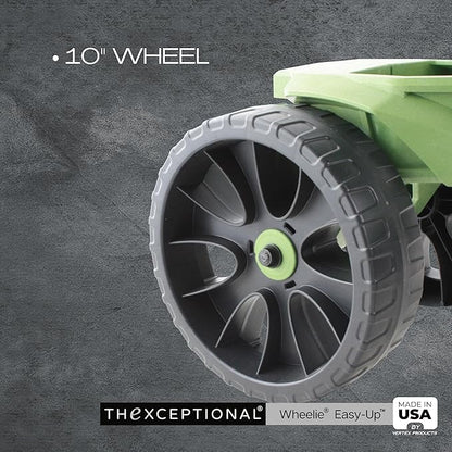TheXceptional Wheelie Easy-Up | Wheeled Garden Stool with Handles Relieve Pain Getting Up and Down | Gardening Work-Seat with Wheels for Elderly Seniors | Made in USA by Vertex | Model EX530