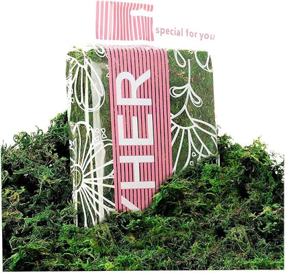Byher 92926 Preserved Forest Moss, Fresh Green (8OZ)