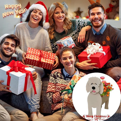 Golden Doodle Dog Planter Plant Pots,Cute Dog Flower Planter,Gifts for Pet Lovers,Unique Animal Plant Pots,Office,Indoor Outdoor Garden Decor(9.45 * 7.17 * 13.82in)