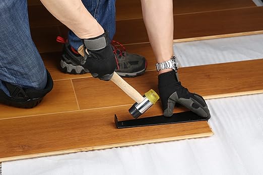 FLAT Knee Pads for All Kneeling Works, Professional Knee Cushions, Heavy Duty and Protection Design Knee Pad for Flooring, Gardening, Comfortable and Durable, Anti-Skid and Adjustable Clips