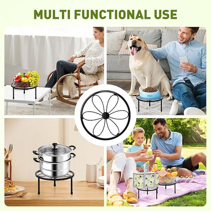 ESRICH Plant Stand Indoor, Plant Stand,Plant Stands Outdoor for Multiple, Metal Plant Stands, Potted Plant Holder for Garden Home ( 2 Pack 7.8in)
