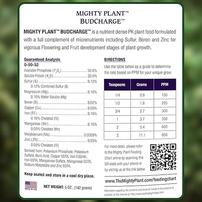 Bloom Booster Flowering Enhancer & Heavy Harvests – High-Density PK Formula – BudCharge 0-50-32 | Ideal for Fruit & Flower Production (1, Pounds)