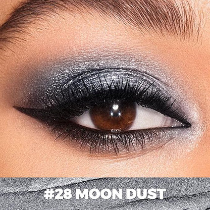 FOCALLURE Shimmer and Matte Cream Eyeshadow Stick,Smooth Brilliant Eye Brightener Pencil for Women,Long Lasting Waterproof Eye Shadow and Liners Makeup,MOON DUST