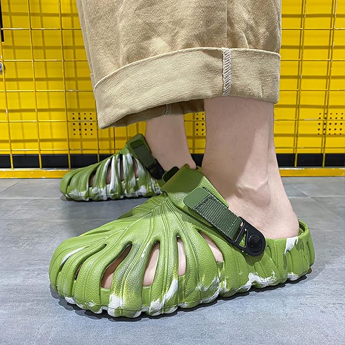 Optigard Monstera Slippers for Women and Men,Monstera EVA Thick Sole Pillow Slippers,Non Slip Quick Drying Breathable Beach Monstera Slides
