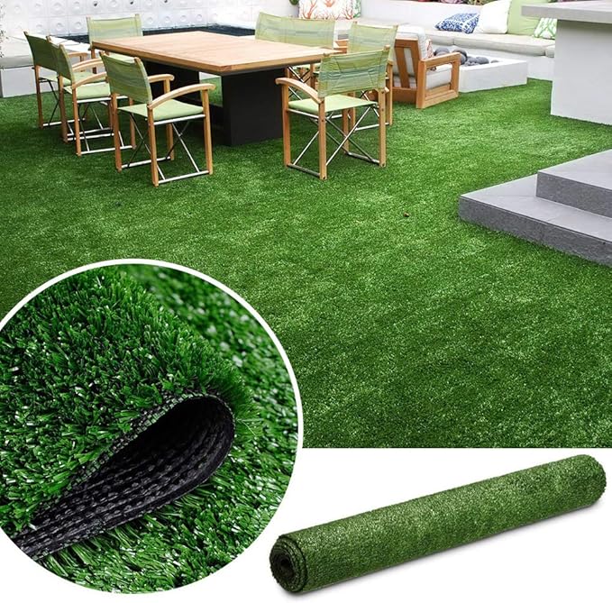 ALTRUISTIC Customized Synthetic Artificial Grass Mat 11ft x 18ft,Indoor Outdoor Garden Lawn Landscape Turf for Pets, Faux Grass Rug with Drainage Holes